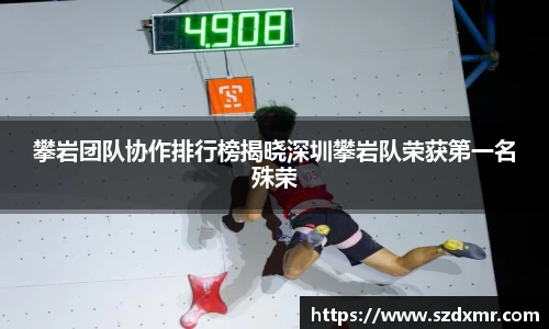 攀岩团队协作排行榜揭晓深圳攀岩队荣获第一名殊荣
